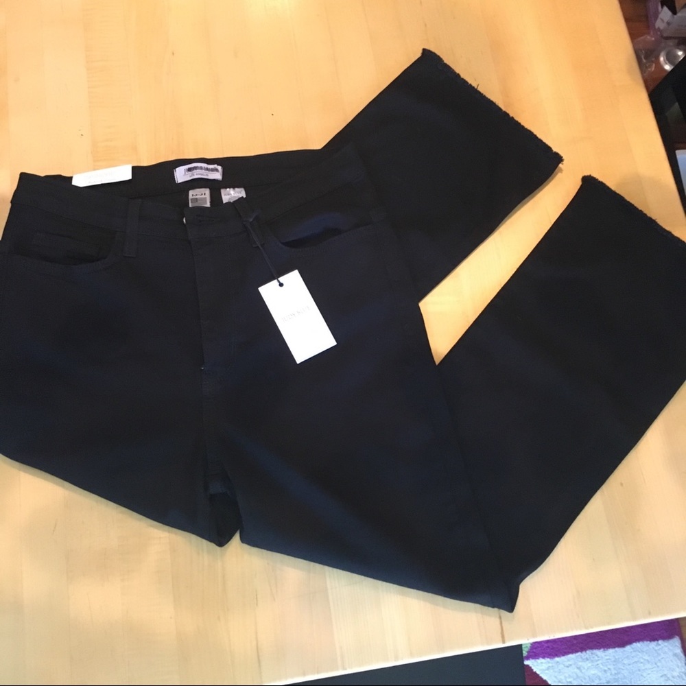 Judy Blue Jeans Black Cropped Raw Hem Sz 13/31 NWT